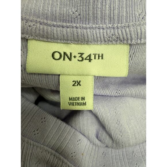 Macy's Plus On 34th St. Plus Shirt sz 2X Pull Over NEW #G886 - Picture 5 of 6